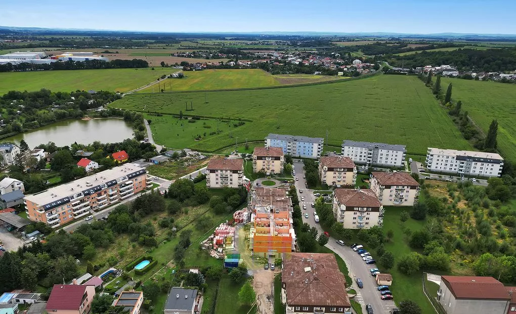 Prodej slunného bytu 2+kk 53,21m2 + lodžie 8,55m2 Topolová A, Olomouc - Slavonín