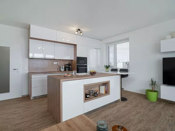 Fotografie nemovitosti - Prodej vybavené novostavby bytu 3+kk 82,6m2 + 10,22m2 balkon, Janského, Olomouc - Povel