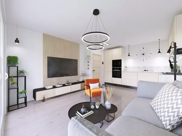 Fotografie nemovitosti - Prodej slunného bytu 2+kk 55,5m2 + lodžie 11,40m2 Topolová A, Olomouc - Slavonín