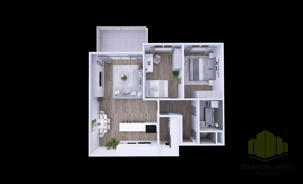 Prodej slunného bytu 3+kk 84,2m2 + lodžie 11,25m2 Topolová D, Olomouc - Slavonín