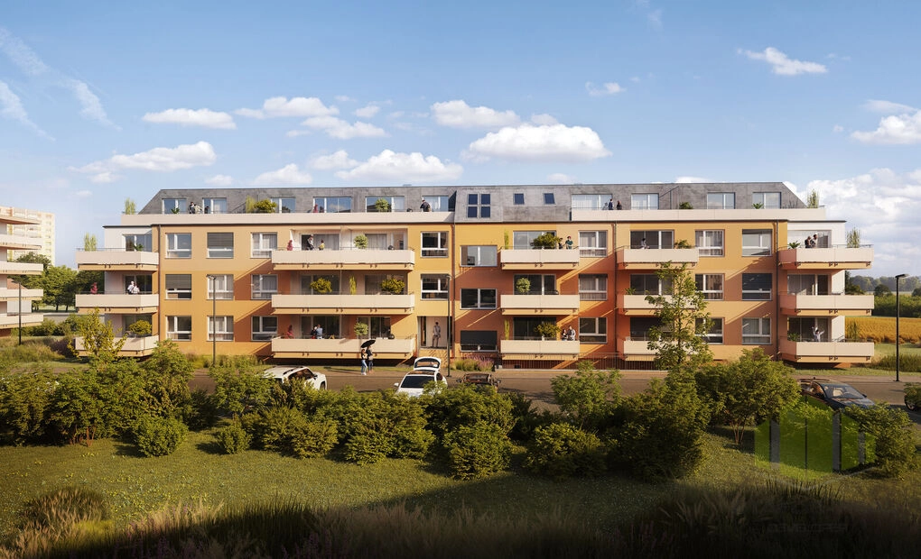 Prodej slunného bytu 3+kk 84,2m2 + lodžie 11,25m2 Topolová D, Olomouc - Slavonín