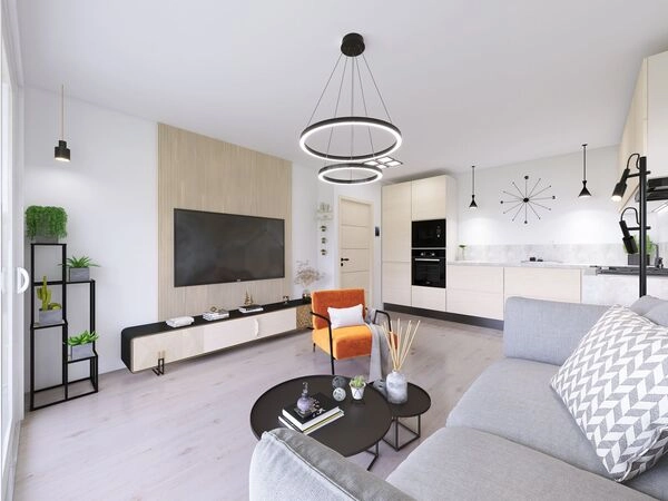Fotografie nemovitosti - Prodej slunného bytu 2+kk 55,5m2 + lodžie 11,40m2 Topolová D, Olomouc - Slavonín