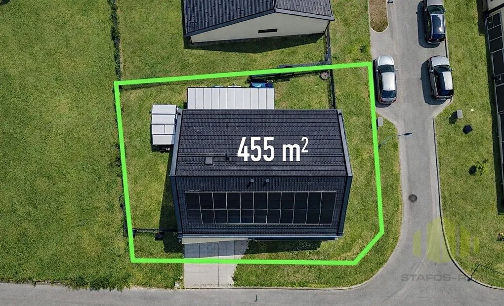 Prodej nízkoenergetického bungalovu 4+kk s garáží, pozemek 455m2, Ústín