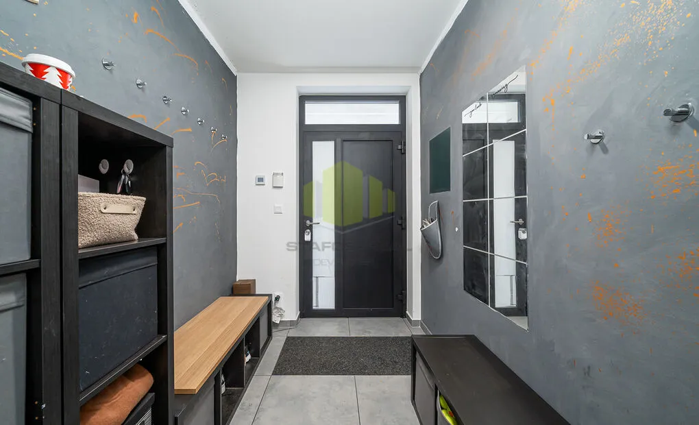 Prodej nízkoenergetického bungalovu 4+kk s garáží, pozemek 455m2, Ústín