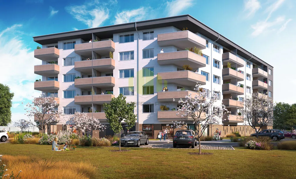 Pronájem novostavby bytu 1+kk 33,2m2 + lodžie 8,1m2 v novostavbě, Tovární, Olomouc - Hodolany