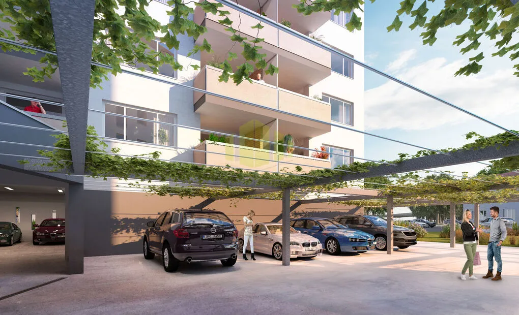 Pronájem novostavby bytu 1+kk 33,2m2 + lodžie 8,1m2 v novostavbě, Tovární, Olomouc - Hodolany