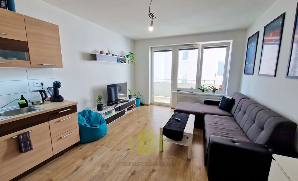 Pronájem novostavby bytu 1+kk 33,2m2 + lodžie 8,1m2 v novostavbě, Tovární, Olomouc - Hodolany