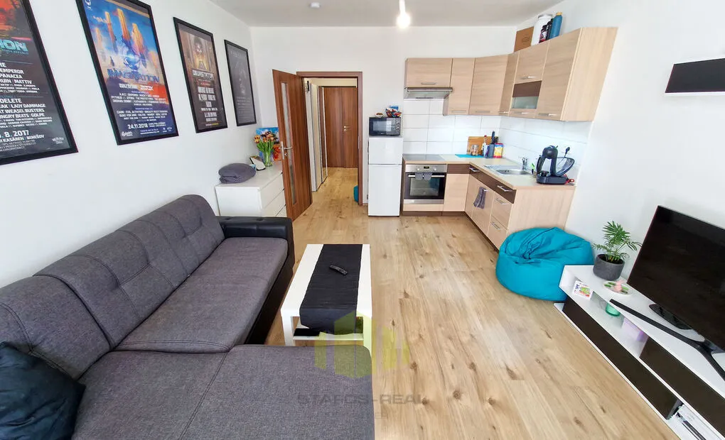 Pronájem novostavby bytu 1+kk 33,2m2 + lodžie 8,1m2 v novostavbě, Tovární, Olomouc - Hodolany
