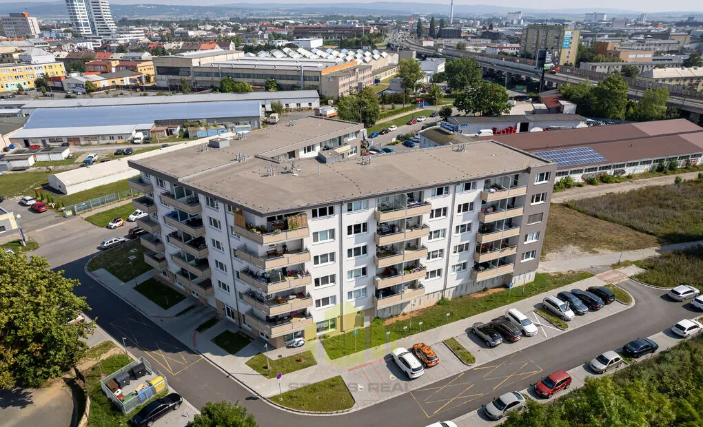 Pronájem novostavby bytu 1+kk 33,2m2 + lodžie 8,1m2 v novostavbě, Tovární, Olomouc - Hodolany