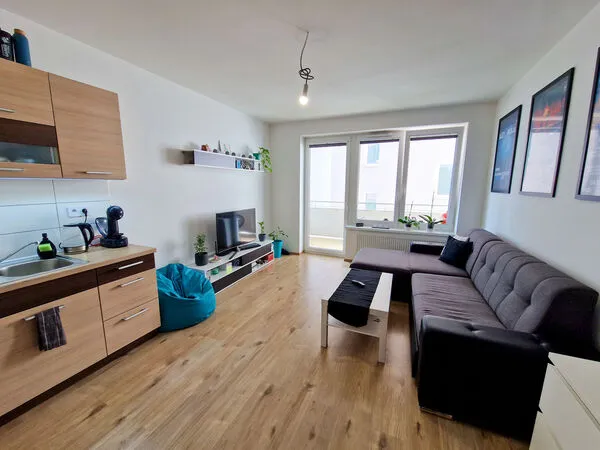 Fotografie nemovitosti - Pronájem novostavby bytu 1+kk 33,2m2 + lodžie 8,1m2 v novostavbě, Tovární, Olomouc - Hodolany