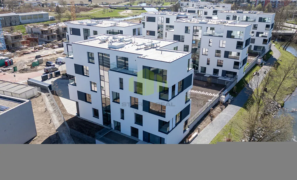 Pronájem luxusní novostavby bytu 3+kk 94,6m2 + terasa 15,8m2, zahrádky 61,4m2, Ostrovní, Olomouc