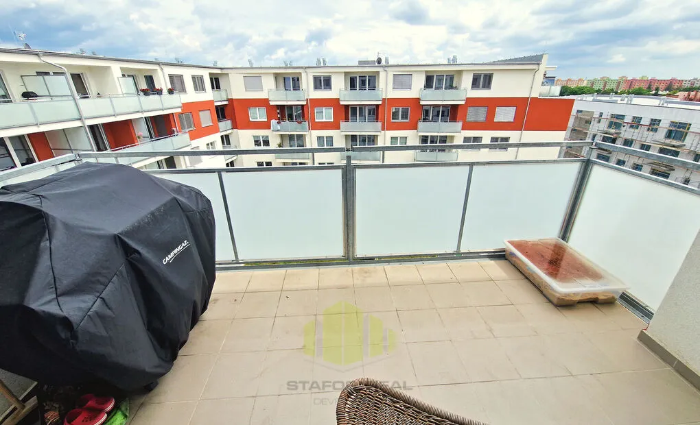 Pronájem novostavby bytu 2+kk 57m2 + lodžie 9m2 v novostavbě, Wolkerova, Olomouc