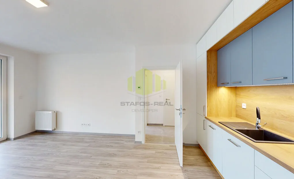 Pronájem nového bytu 2+kk, 58,3m2 + 11,4 m2 lodžie, Topolová, Olomouc - Slavonín
