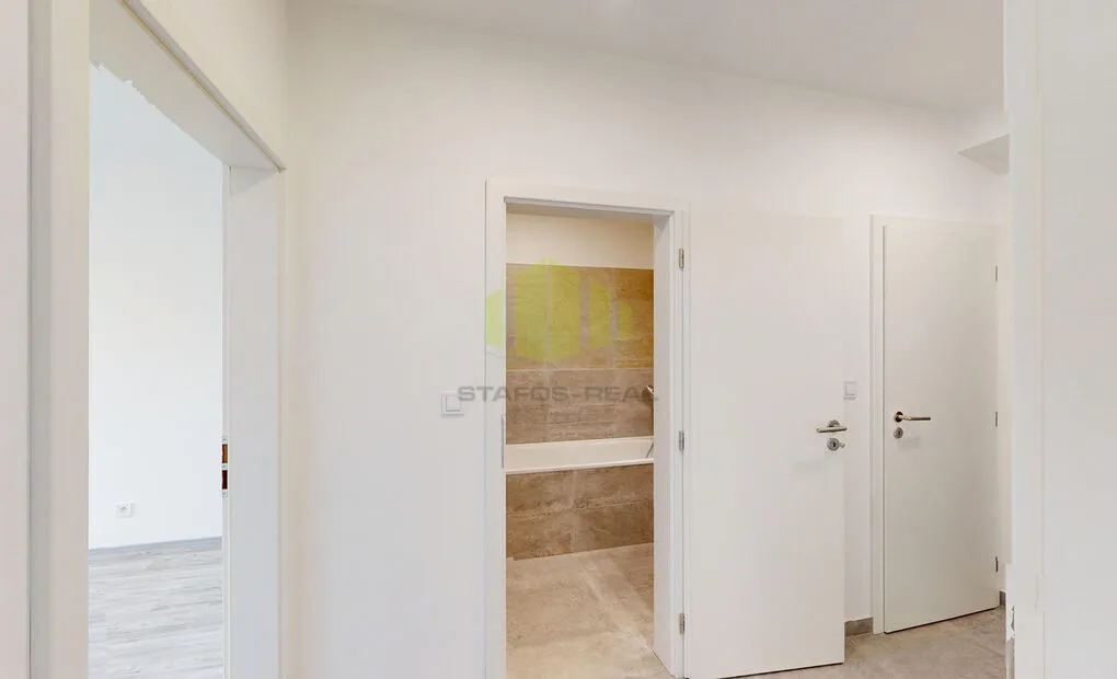 Pronájem nového bytu 2+kk, 58,3m2 + 11,4 m2 lodžie, Topolová, Olomouc - Slavonín