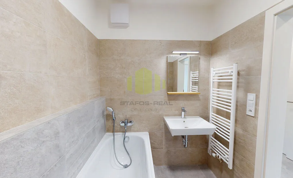 Pronájem nového bytu 2+kk, 58,3m2 + 11,4 m2 lodžie, Topolová, Olomouc - Slavonín