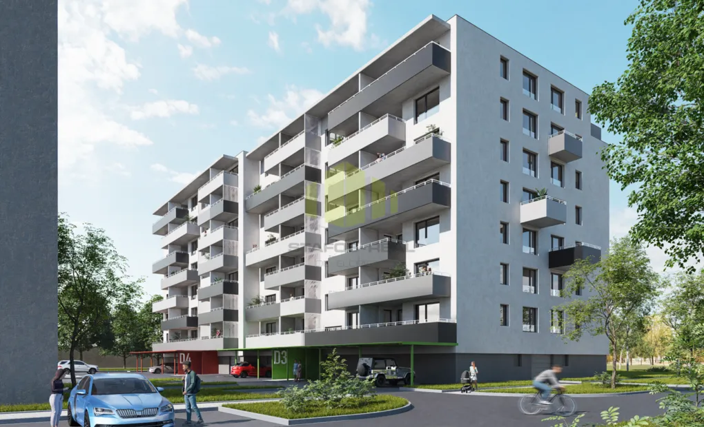 Pronájem novostavby bytu 2+kk 59,8 m2 + 9,96 m2 lodžie, Janského, Olomouc - Povel