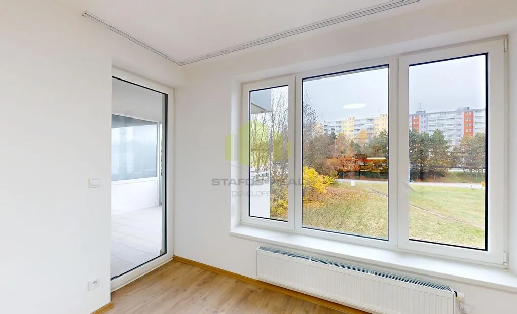 Pronájem novostavby bytu 2+kk 59,8 m2 + 9,96 m2 lodžie, Janského, Olomouc - Povel