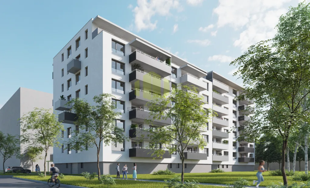Pronájem novostavby bytu 1+kk 38,83 m2 + 6,94 m2 lodžie, Janského, Olomouc - Povel