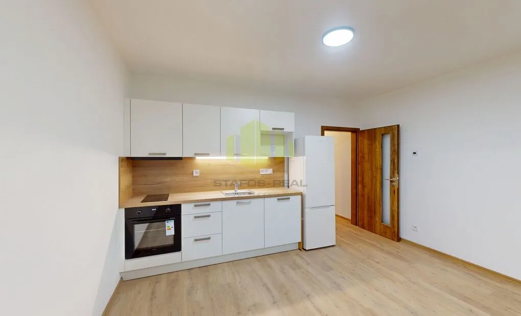 Pronájem novostavby bytu 1+kk 38,83 m2 + 6,94 m2 lodžie, Janského, Olomouc - Povel