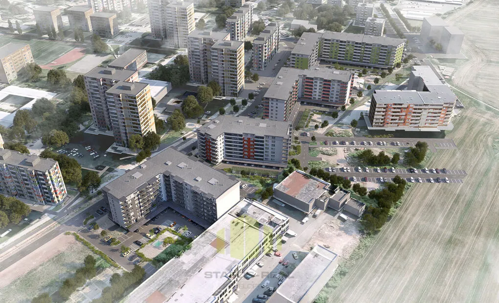 Pronájem novostavby bytu 1+kk 31,26 m2 + 8,27 m2 balkon, Janského, Olomouc - Povel
