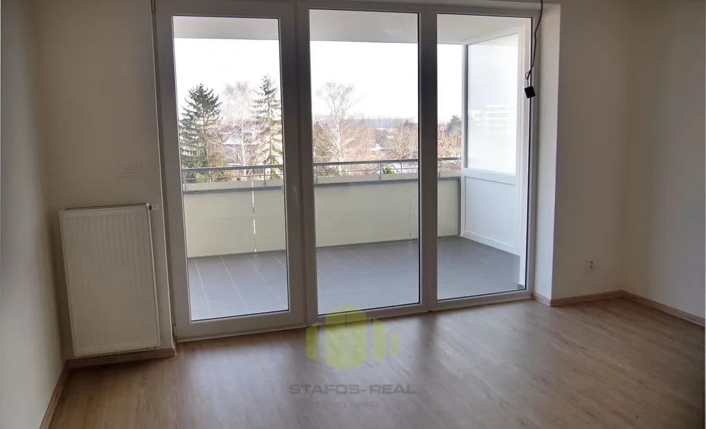 Pronájem nového bytu 2+kk, 55,5m2 + 11,4 m2 lodžie, Topolová, Olomouc - Slavonín