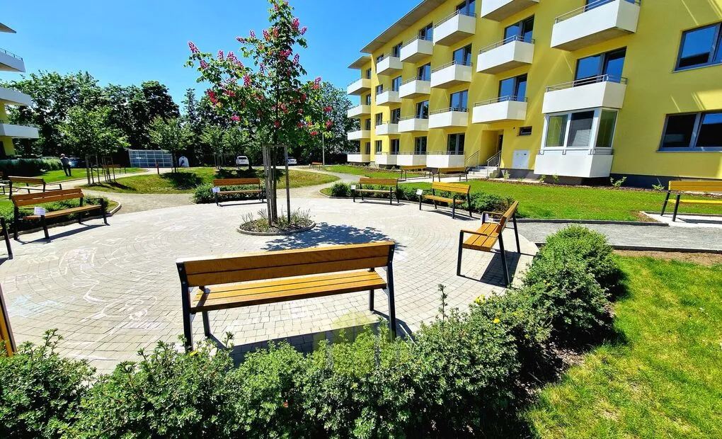 Pronájem moderního bytu 1+kk 34,3m2 + zasklená lodžie 4m2 v novostavbě, Na Lukách, Prostějov