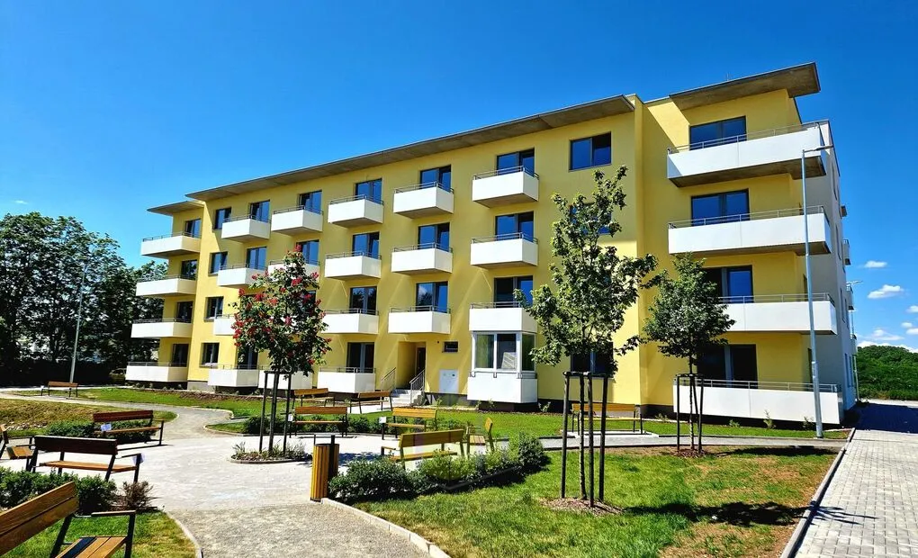 Pronájem moderního bytu 1+kk 34,3m2 + zasklená lodžie 4m2 v novostavbě, Na Lukách, Prostějov