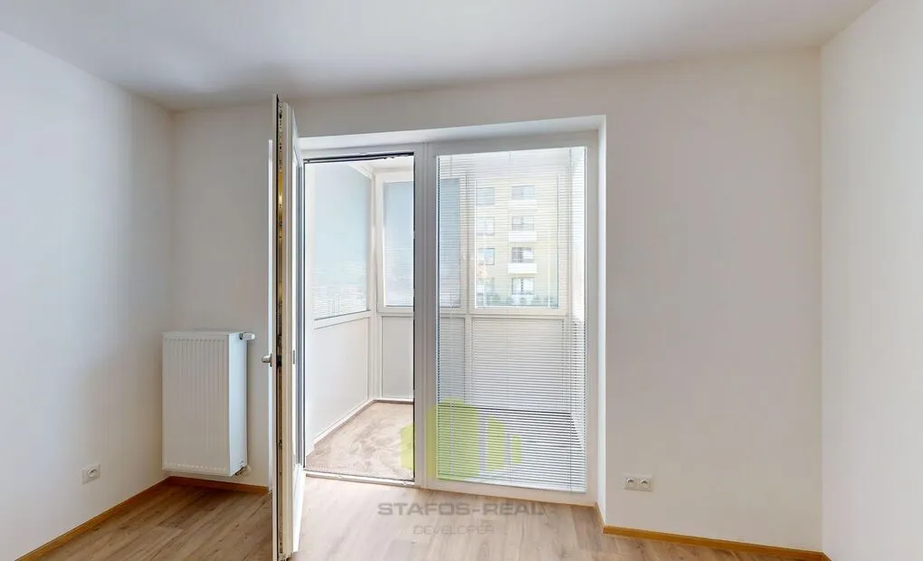 Pronájem moderního bytu 1+kk 34,3m2 + zasklená lodžie 4m2 v novostavbě, Na Lukách, Prostějov