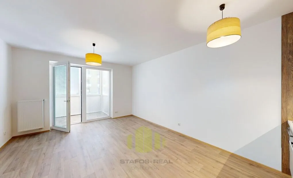 Pronájem moderního bytu 1+kk 34,3m2 + zasklená lodžie 4m2 v novostavbě, Na Lukách, Prostějov