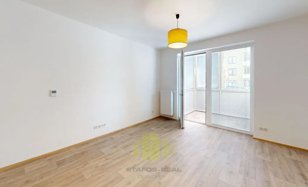 Pronájem moderního bytu 1+kk 34,3m2 + zasklená lodžie 4m2 v novostavbě, Na Lukách, Prostějov