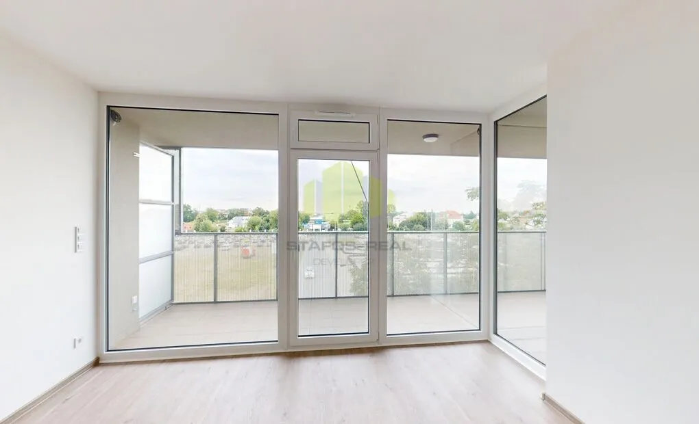 Pronájem novostavby bytu 2+kk 59,19m2 + lodžie 9,9m2 v novostavbě, Bydlení Šantova, Olomouc