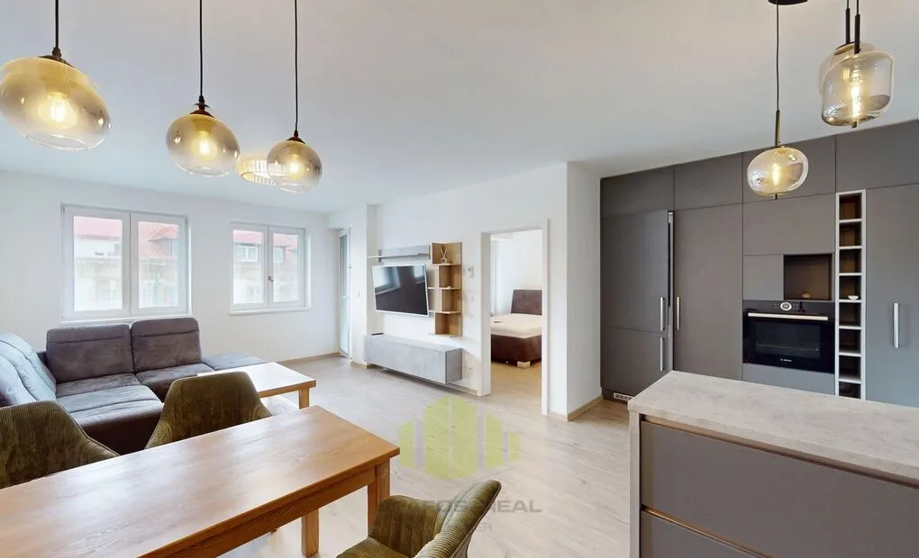 Pronájem vybavené novostavby bytu 2+kk 68,76m2 + lodžie 7m2 v novostavbě, Šantova, Olomouc