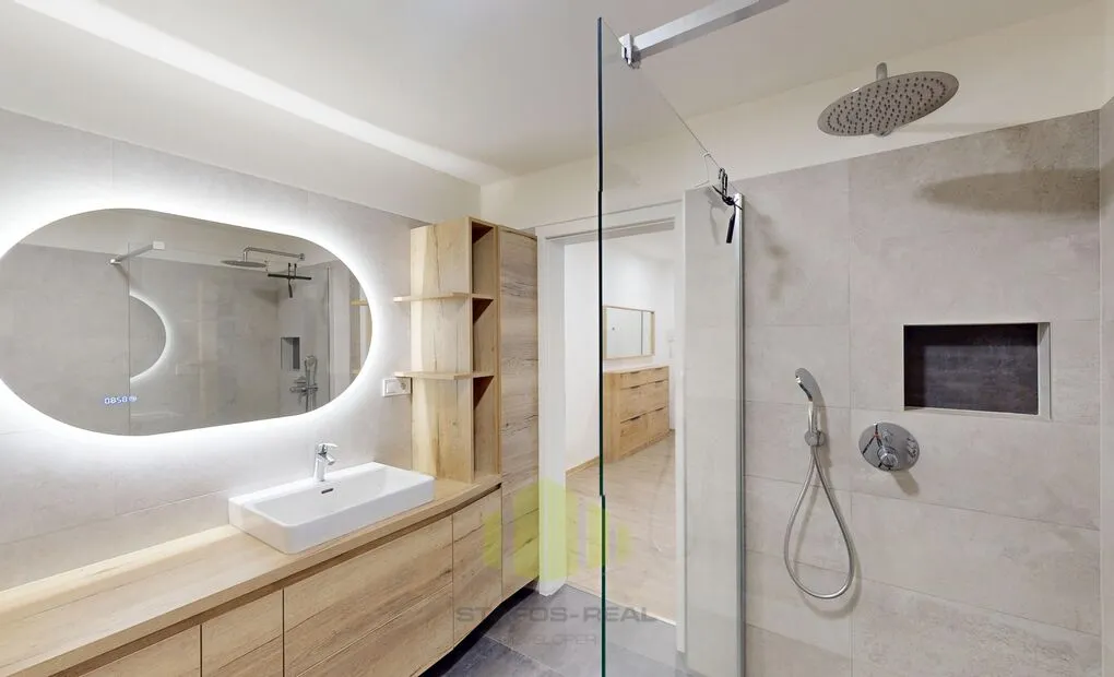 Pronájem vybavené novostavby bytu 2+kk 68,76m2 + lodžie 7m2 v novostavbě, Šantova, Olomouc