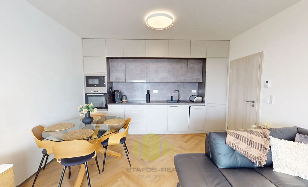 Pronájem novostavby bytu 2+kk 61,3 m2 + 10,67 m2 lodžie, Janského, Olomouc - Povel