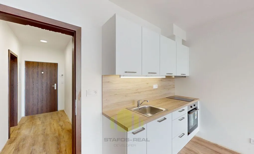 Pronájem novostavby UJ 1+kk 27,22m2 + balkon 6,35m2 v novostavbě, Bydlení Šantova, Olomouc