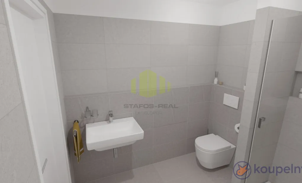 Prodej bytu 2+kk, 47.74 m2 s balkónem 7.65 m2 na ulici Mánesova, Lipník nad Bečvou