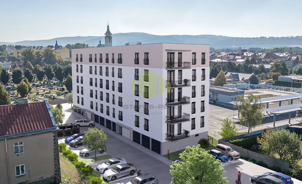 Prodej bytu 2+kk, 47.74 m2 s balkónem 7.65 m2 na ulici Mánesova, Lipník nad Bečvou