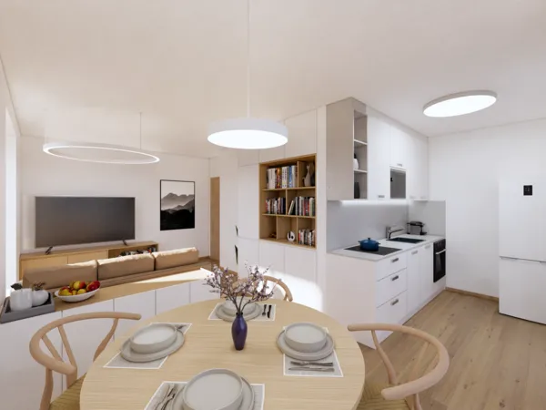 Fotografie nemovitosti - Prodej bytu 2+kk, 47.74 m2 s balkónem 7.65 m2 na ulici Mánesova, Lipník nad Bečvou