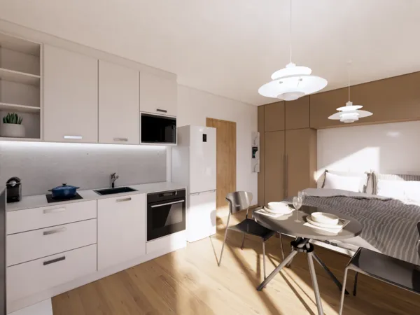 Fotografie nemovitosti - Prodej bytu 1+kk, 25.62 m2 s balkónem 4.5 m2, Mánesova, Lipník nad Bečvou