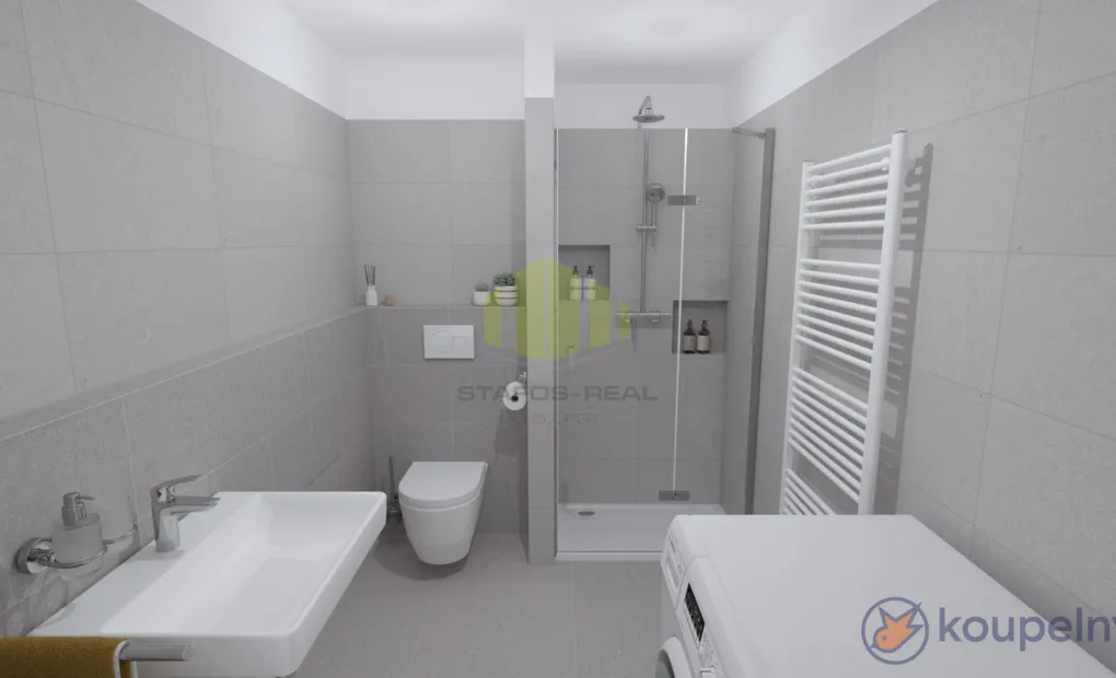 Prodej bytu 2+kk, 47.74 m2 s balkónem 7.65 m2 na ulici Mánesova, Lipník nad Bečvou