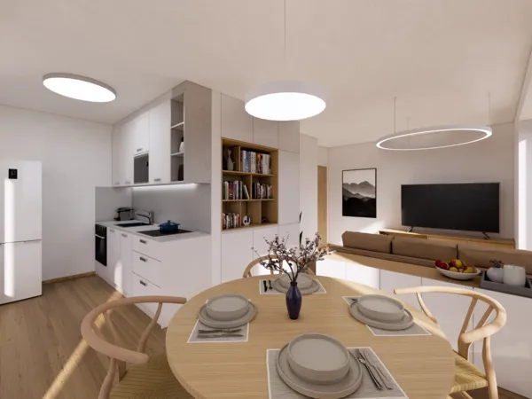 Fotografie nemovitosti - Prodej bytu 2+kk, 50.46 m2 s balkónem 8.55 m2 na ulici Mánesova, Lipník nad Bečvou