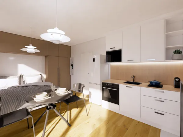 Fotografie nemovitosti - Prodej bytu 1+kk, 25.62 m2 s balkónem 4.5 m2, Mánesova, Lipník nad Bečvou