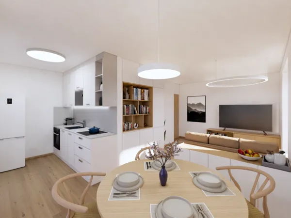 Fotografie nemovitosti - Prodej bytu 2+kk, 47.74 m2 s balkónem 7.65 m2 na ulici Mánesova, Lipník nad Bečvou