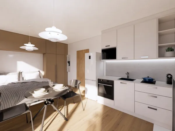 Fotografie nemovitosti - Prodej bytu 1+kk, 25.62 m2 s balkónem 4.5 m2, Mánesova, Lipník nad Bečvou