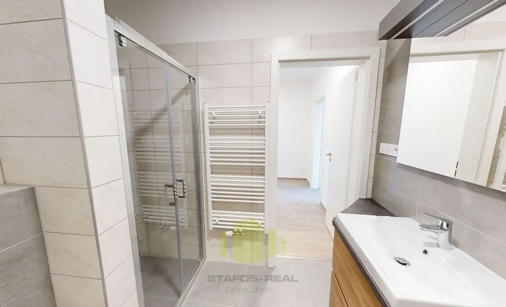 Pronájem novostavby bytu 1+kk 34,5m2 + lodžie 8,66m2 v novostavbě, Bydlení Šantova, Olomouc