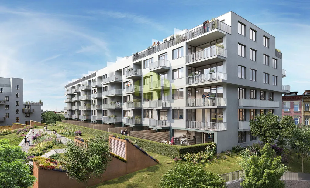 Pronájem novostavby ubytovací jednotky 2+kk 68,30m2 + lodžie 9,47m2 v novostavbě, Šantova, Olomouc