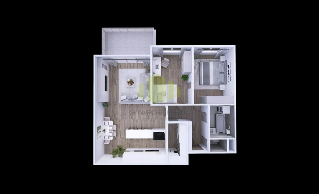 Pronájem nového bytu 3+kk, 84,2m2 + 11,4 m2 lodžie, Topolová, Olomouc - Slavonín