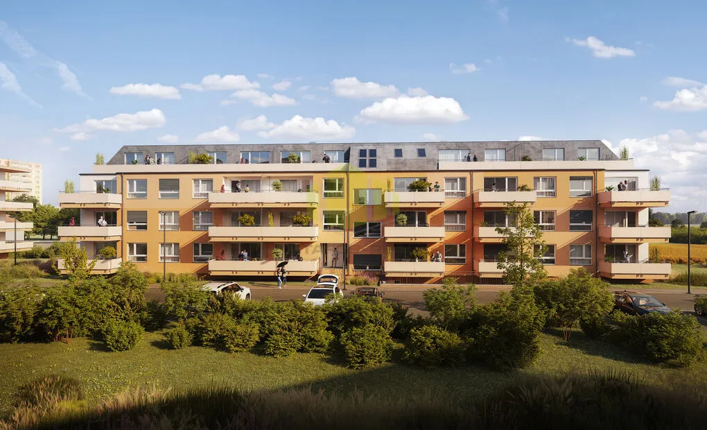 Pronájem nového bytu 3+kk, 84,2m2 + 11,4 m2 lodžie, Topolová, Olomouc - Slavonín