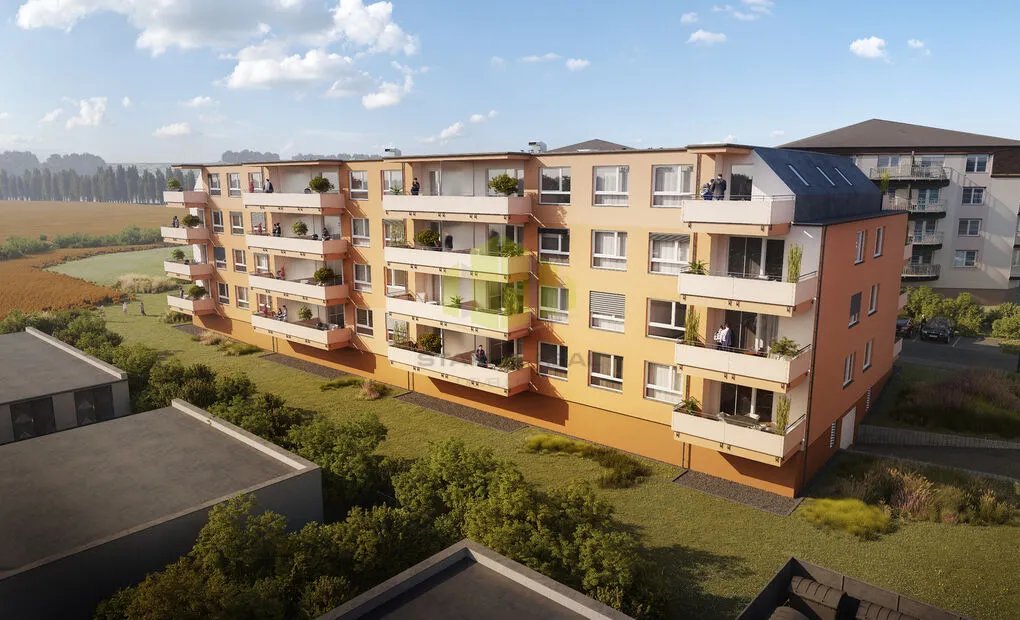 Pronájem nového bytu 3+kk, 84,2m2 + 11,4 m2 lodžie, Topolová, Olomouc - Slavonín