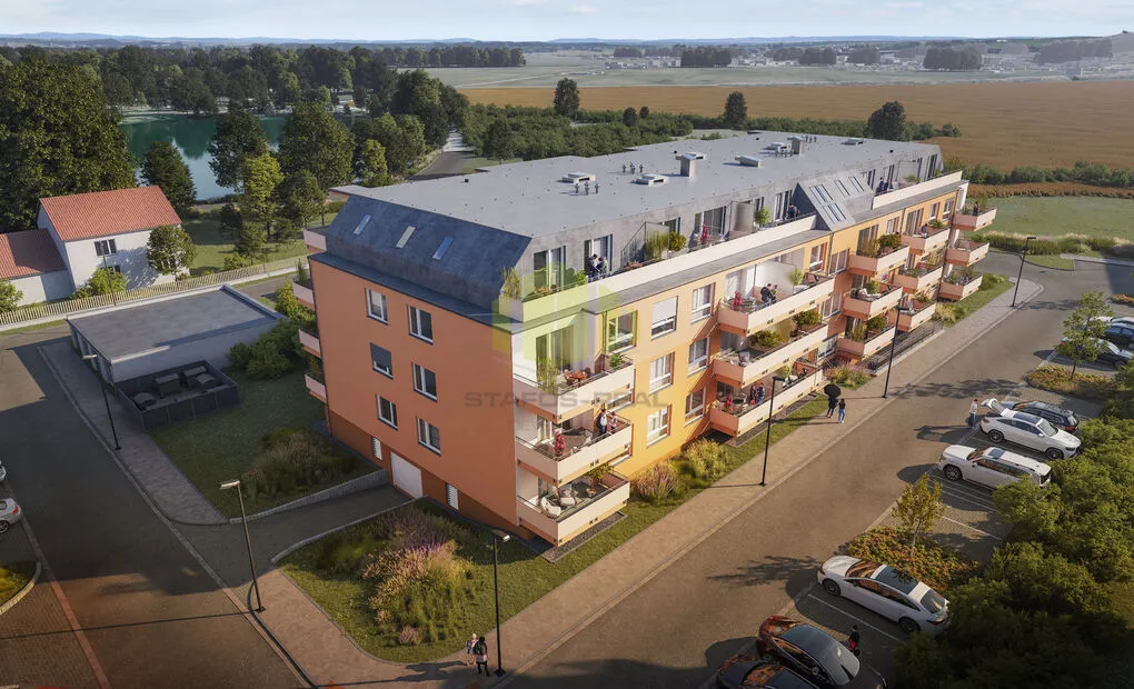 Pronájem nového bytu 3+kk, 84,2m2 + 11,4 m2 lodžie, Topolová, Olomouc - Slavonín